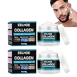 BROUYOUE Collagen Cream for Men,Men Face Moisturizer Cream,Men Anti-wrinkle Cream,Reduce Wrinkles,Fi