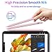 DRYMOKINI Stylus Pen, Active Stylus Pen Touch Screens Compatible for Android and iOS Tablet/Phones, Rechargeable Universal Stylus Pencil Compatible for A-pple/i-Pad/Phone Tablet, Pink