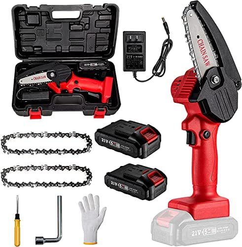 MKSENSE Mini Chainsaw, 4-Inch Electric 