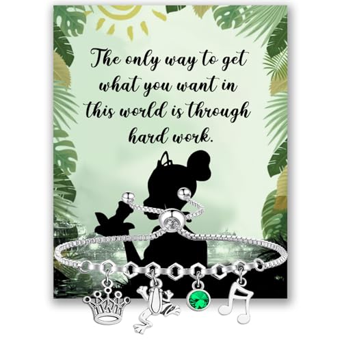 BLEOUK Cute Princess Bracelet Frog Lover Inspired Gift Cartoon Fans Gift Princess Jewelry