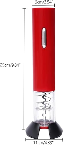 Miniatura 9 de DOONARCES Abrebotellas de vino eléctrico negro, abridor automático de botellas de vino eléctrico con batería Sacacorchos de acero inoxidable con
