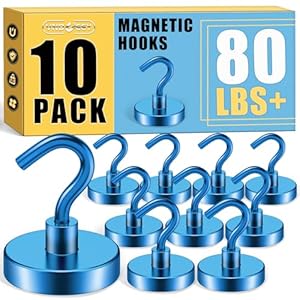 VNDUEEY Magnethaken Blau 10er Pack