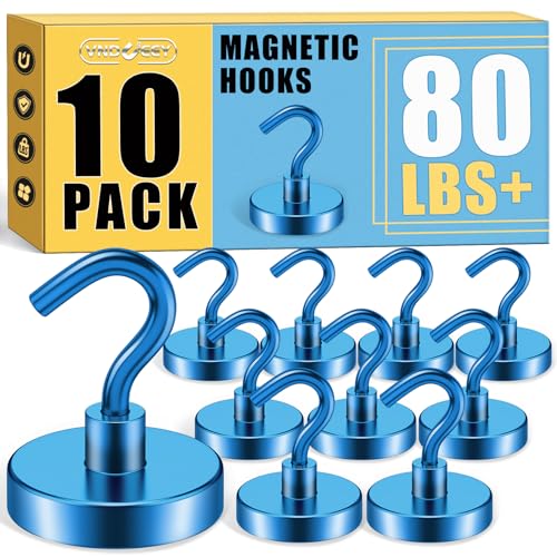 VNDUEEY Magnethaken Blau 10er Pack