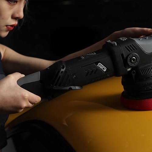 Miniatura 6 de SGCB Pulidor rotativo profesional 5 "DA pulidor de velocidad variable amoladora de arranque suave constante sin velocidad de carga Dial eléctrico