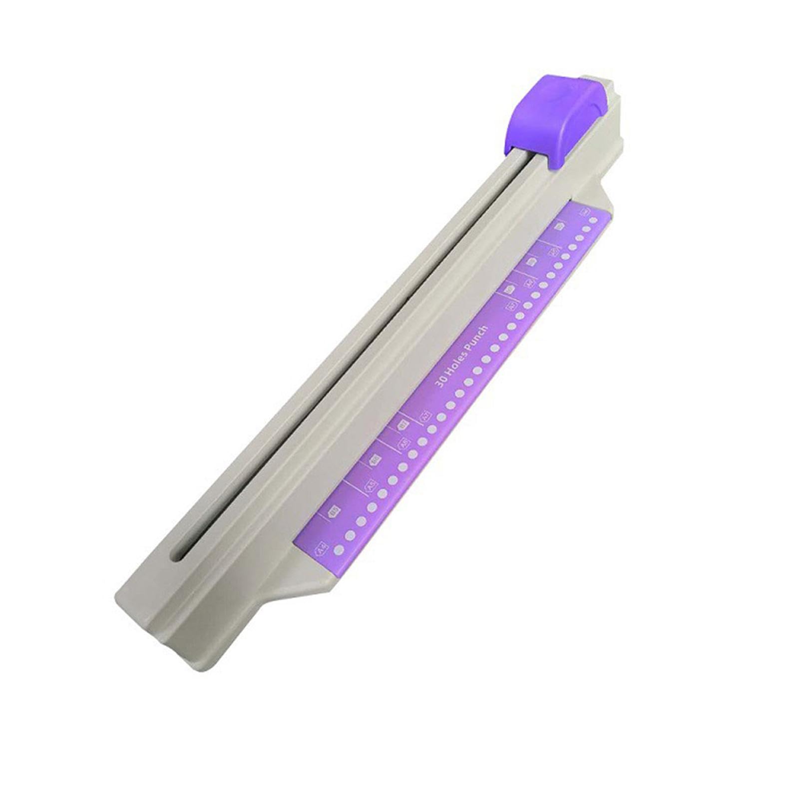 Generic Perforatrice a 30 Fori per Carta A4, Versatile E Compatta, Da Tavolo, con Funzione di Pressione Manuale, Ideale per Ufficio, viola