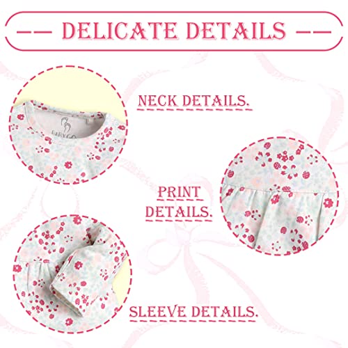 Image of BABY GO Full Sleeve Regular Round Neck A Line Frocks for Baby Girls (Pack of 2)