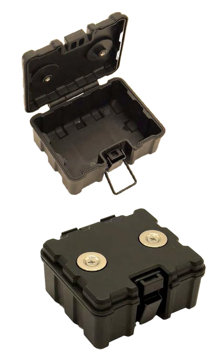 Stash-Pro Magnetic Storage Box – Heavy-Duty ABS Case with Dual Strong Magnets | 9 x 8 cm Compact Waterproof & Dustproof Organizer for GPS, Valuables, Key Hider, Outdoor Use-picture-30