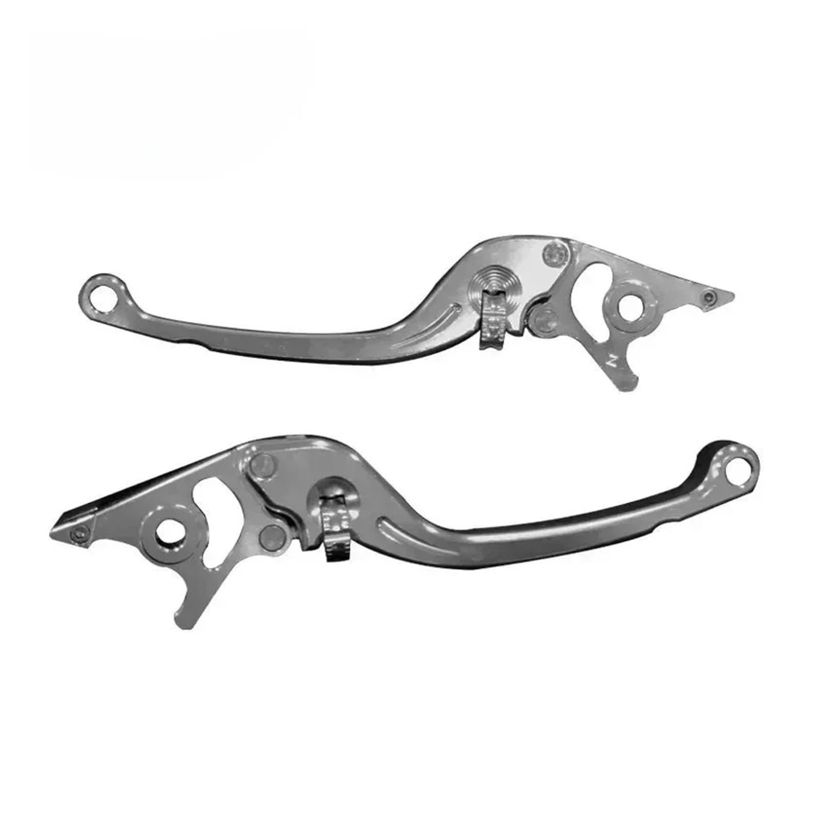 Abdktmnx Gray Universal Cnc Alloy Motorcycle Brake Handle Adjustable Size Moto Motorbike Clutch Drum Brake Lever Handle Handlebar Clutchs Brakes Levers