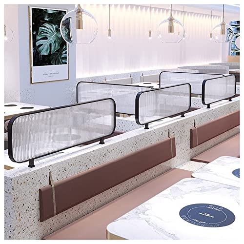 Cloison de bureau en verre trempé noir pour séparation de table et bureau individuel