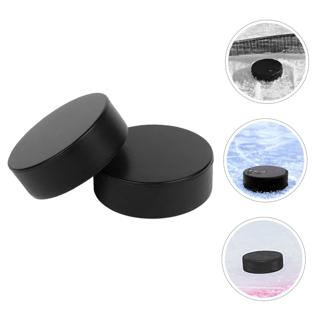Toyvian Palets De Hockey en Mousse Haute Résistance À l'usure Palets De Hockey Lestés Bâtons De Hockey en Mousse Palets D'Entraînement Palets De Hockey De Rue Palets