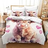 🌸Tailles disponibles : Ensembles de housses de couette 3D Vache highland. La couette et les draps ne sont pas inclus. Single (135x200cm) (1 taie d'oreiller), Double (200x200cm) (2 taies d'oreiller), King (220x240cm) (2 taies d'oreiller), Single (140x200cm) (2 taies d'oreiller), Super king (260x220cm) (2 taies d'oreiller). [Taille des taies d'oreiller : 48cmx75cm]