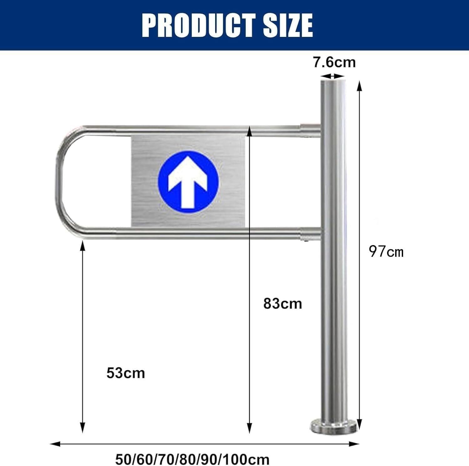 Automatic Metal Swing Doors Suitable for Supermarkets and Libraries, 70 X 100 Cm