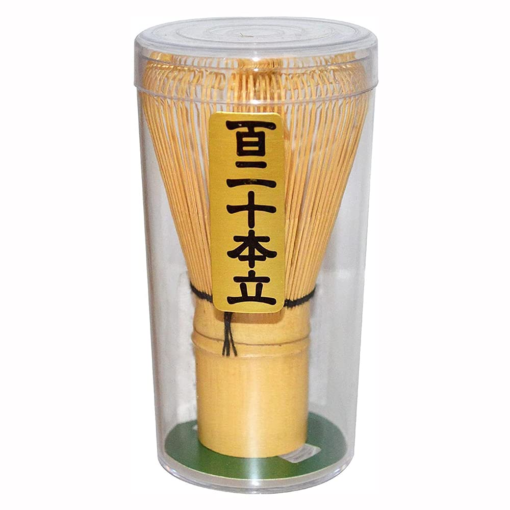 Ancllo Brown Bamboo Chasen Matcha Powder Whisk Tool Japanese Tea Ceremony Accessory 80-85 Prongs