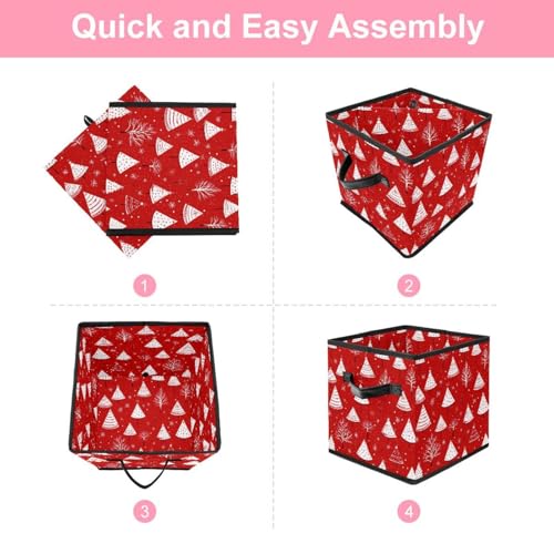 Panier de rangement pliable pour vêtements et décorations de Noël - 7