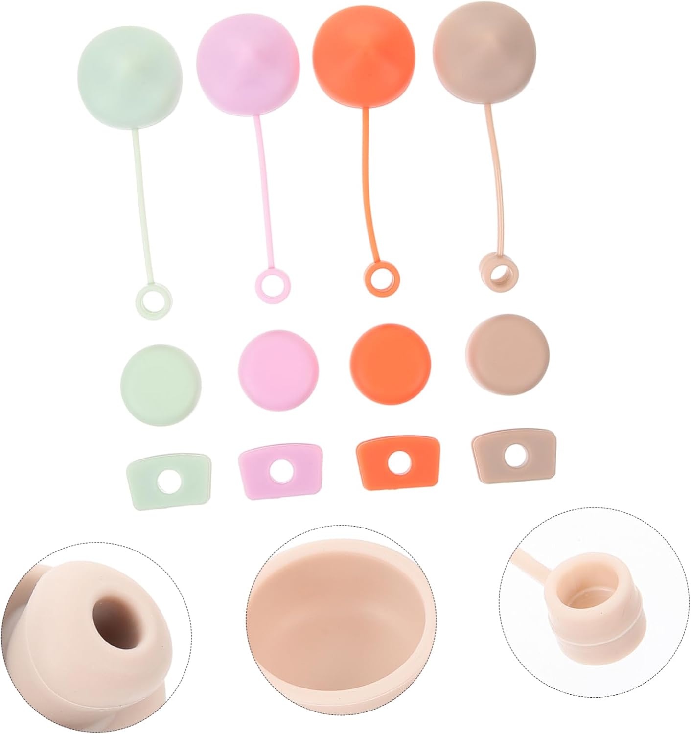 BESPORTBLE Straw Tip Covers Caps Covers Straw Lid Drinking Straw Plug Cap Straw Covers Cap Reusable Straw Covers