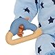 LullaBaby – Puppenkleidung für 36 cm Baby Puppen – Schlafanzug Strampler – Mütze, Beißring, Flauschige Hausschuhe – Baby Puppenzubehör – Spielzeug für Kinder ab 2 Jahren – Blaue Sterne