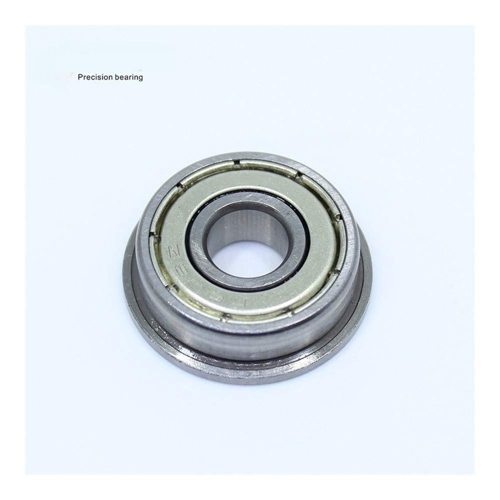 SUOFEILAIMU F608ZZ Flange Bearing 8x22x7 mm Deep Groove Ball Bearing ABEC-1 Precision Bearing (10 PCS) Flanged Ball Bearings F608 Z ZZ