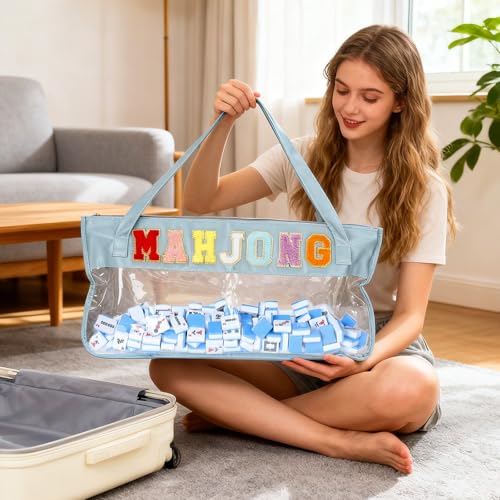 Bolsa Vacía para Mahjong Vodolo con Cierre y Caja para Fichas miniatura 6