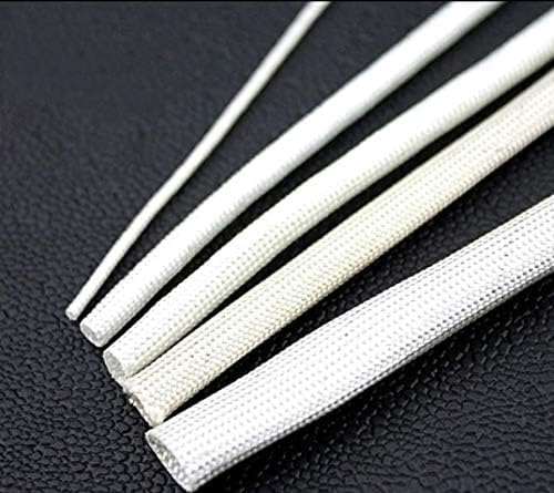 5Mtr Fiberglass Insulation Wire Sleeve Silicone Coated Pack of 1mm 2mm 3mm 4mm 5mm (1mtr Each)