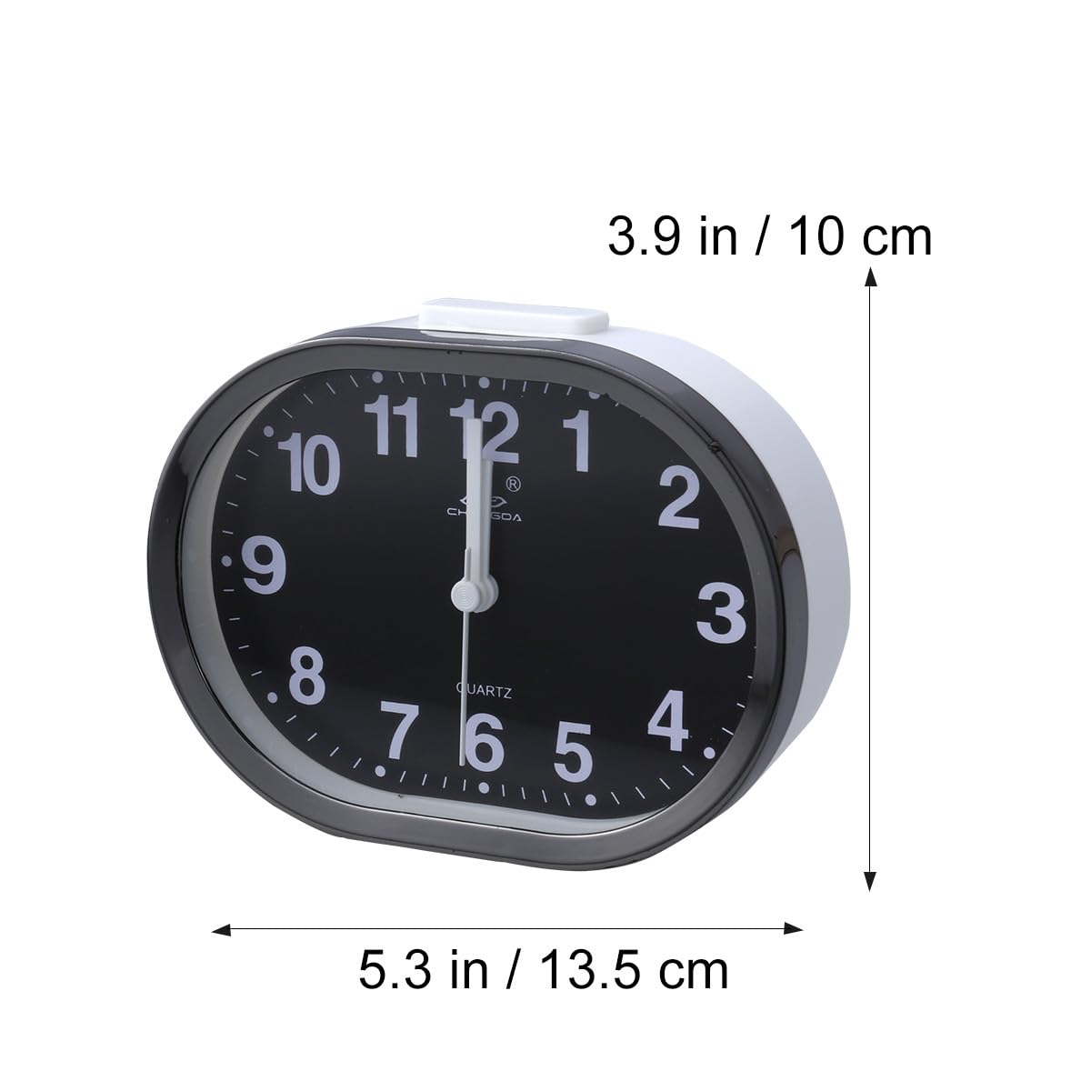 TOPBATHY 3piezas Reloj De Alarma Infantil Electrónico Silencioso Diseño Ovalado Función De Repetición y Luz Despertador De Viaje para Niño Niña Color Aleatorio Negro