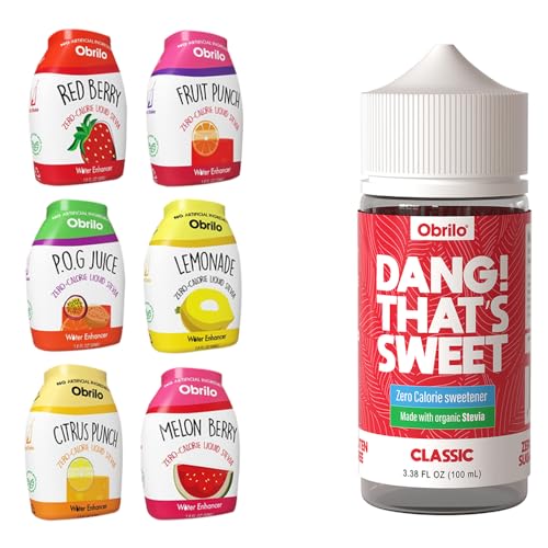 Stevia Water Enhancer & Liquid Sweetener Drops Bundle - Zero-Calorie, Keto, Diabetic-Friendly
