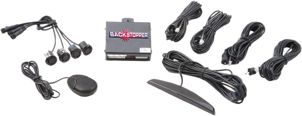 Cspi Ca-5018 Front Parking Assist System With Front Mount & Slim Led Display With Paintable Sensors