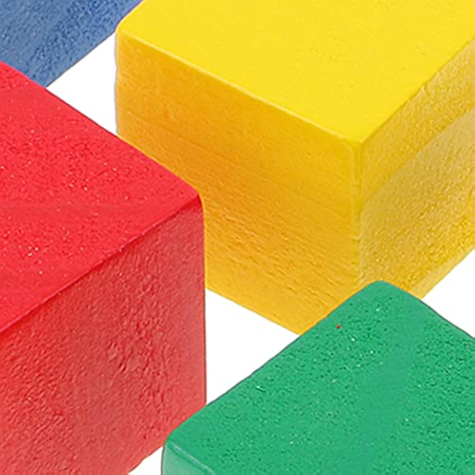 2x50 Colorful Wooden Square Blocks for Kids