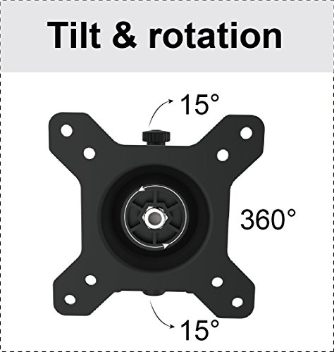 Fixation murale triple écran HFTEK avec inclinaison réglable VESA 75 100 - 5