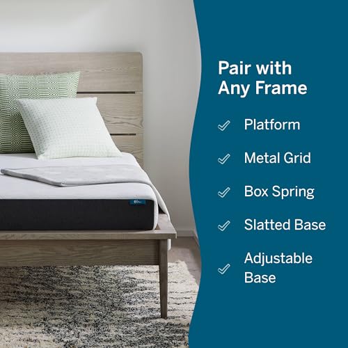 Lucid 6 Inch Memory Foam Mattress - Firm Feel - Gel Infusion - Memory Foam Infused with Bamboo Charcoal - Breathable - CertiPur Certified - Full
