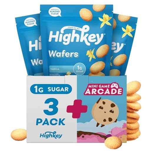HighKey Gluten Free Vanilla Wafer Cookies - 3 Pack Low Carb Keto Snack Sugar Free Dessert Diabetic Snacks Healthy Diet Friendly Food Sweet for Adults Almond Flour Cookie Zero Sugar Added Protein Treat