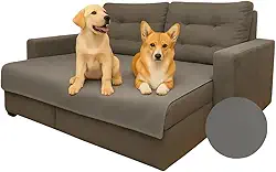 Protetor De Sofá Para Cães E Gatos. Contra Pelos E Líquidos 1,35 x 1,35 (Cinza)