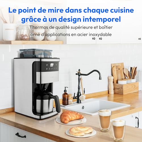 Cafetière Filtre Digitale Isotherme avec Broyeur MEDION - vue 10