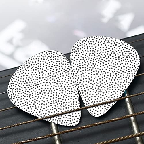 Lot de 24 médiators imprimés à pois noirs et blancs pour guitare acoustique, électrique, basse (0,46/0,71/0,96 mm) - Les Beatles, Paul McCartney, John Lennon, RIngo Starr, George Harrison Lot de 24 médiators imprimés à pois noirs et blancs pour guitare acoustique, électrique, basse (0,46/0,71/0,96 mm) – Image 8