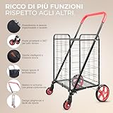 Zoom IMG-1 serenelife carrello spesa pieghevole compatto Zoom IMG-1 serenelife carrello spesa pieghevole compatto