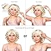 YFONG 100% 22 Momme Mulberry Silk Bonnet for Sleeping Women, Larger Double Layer Silk Hair Wrap for Curly Short Long Hair, Non-Slip Sleep Cap Turban with Elastic Tie Band for Hair Care, Champagne