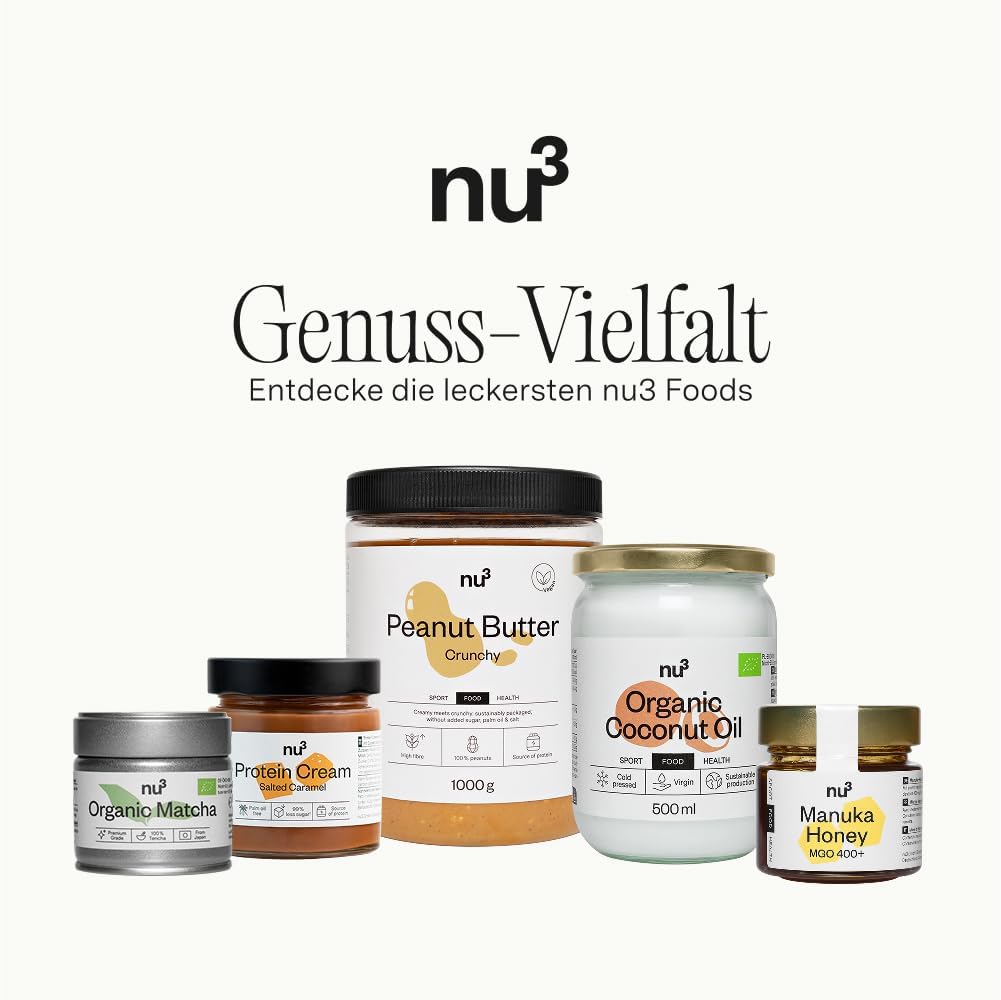 nu3 Bio Matcha Pulver – reiner Tencha-Matcha aus Japan, milder Geschmack, intensiv grün, ohne Zusätze, vegan, glutenfrei, bio, feinster Grüntee, als Kaffe-Ersatz oder zur Entspannung - 3x30 g