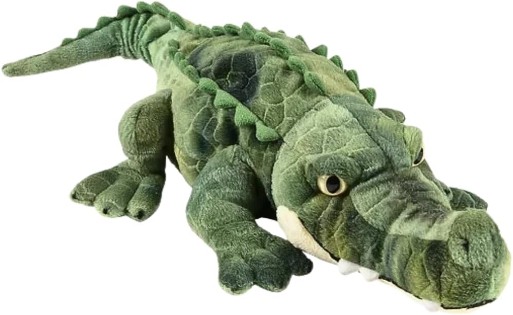 Rhode Island Novelty Green Crocodile Plush Toy (17.75") 1 Count - Adorable & Soft Plush Stuffed Animal, Ideal for Party Favors & More
