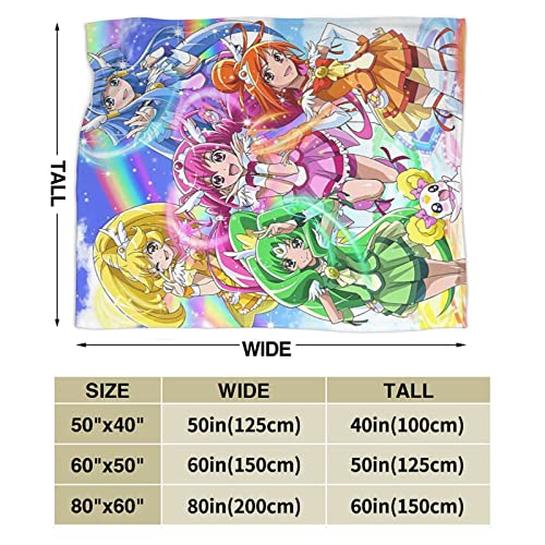 G.litter For.ce Flannel Fleece Anime Blankets Ultra-Soft Warm Fuzzy Lightweight Throw Blankets All Season For Couch And Bed Blankets 50''X40'', Black #TOP2