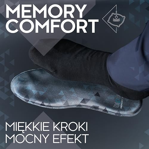 biped MEMORY TECH Wkładki z pianki memory – Miękkie i premium wkładki dla kobiet i mężczyzn – Do butów, trampek i botków – Na co dzień i do sportu z2934(37-38)
