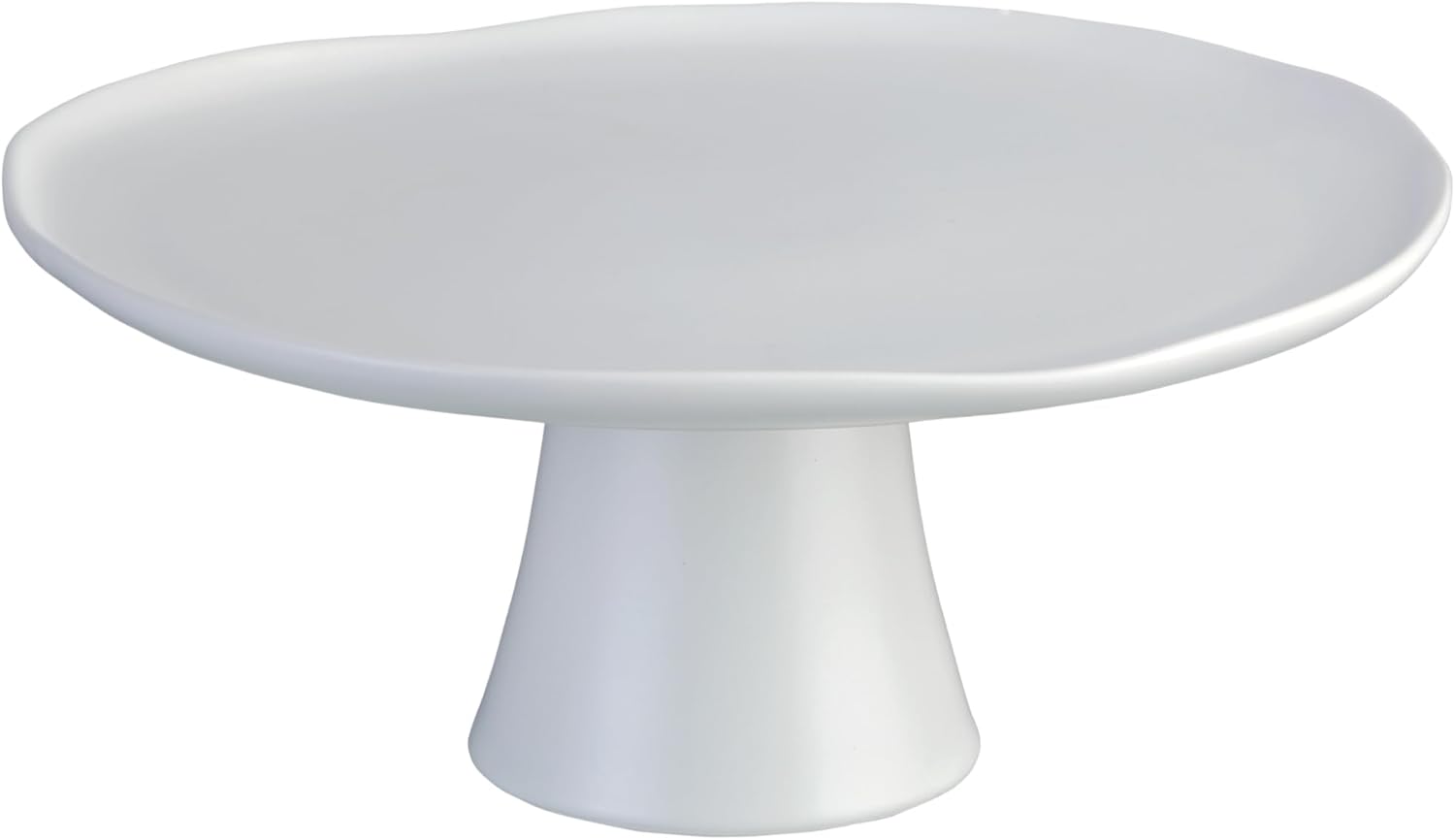 Rosanna Bloom, Large Porcelain White Cake Stand, 11.25" – Round Cake Stands for Party, Cupcake Stand Plate, Perfect for Wedding and Birthday Parties, Decorative Gift Box Included, Pedestal
