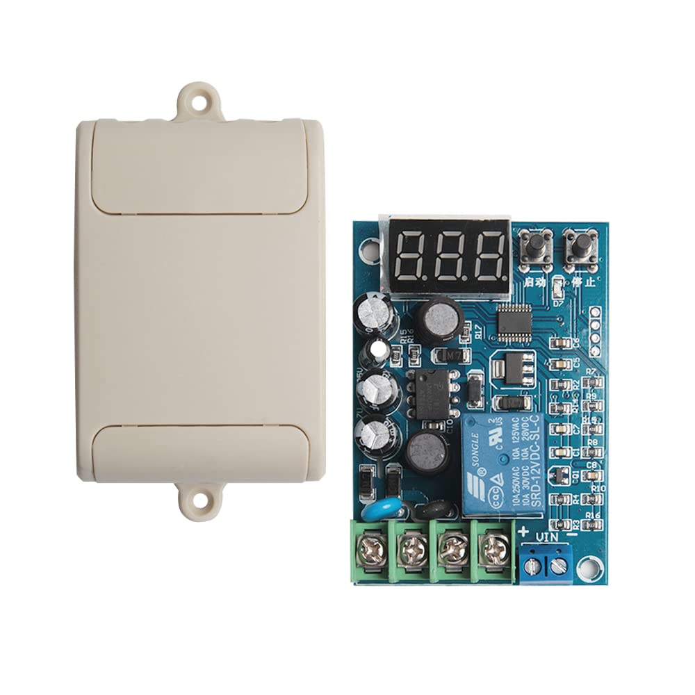 Acxico 1 pcs 12V 24V 48V 10A Automatic Battery Charger Charging Controller Protection Board + Cover