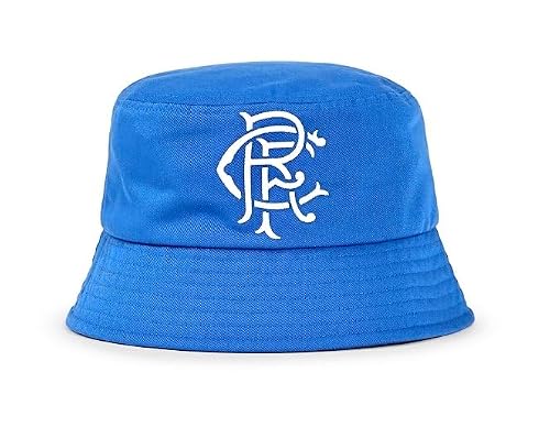 Glasgow Rangers FC Crest Bucket Hat - Official Football Gift, Men's Gift, RFC, Summer/Outdoor Wear Blue