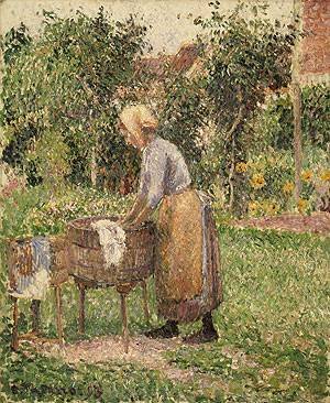 Peinture à l'huile d'exception Camille Pissarro Eragny grand format 36x48 de qualité musée