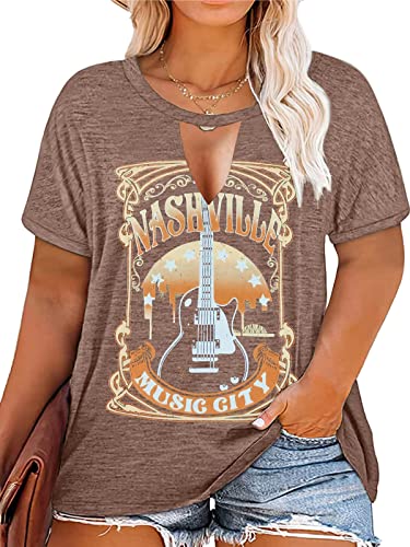 Plus Size Smooth As Tennessee Whiskey Shirt Women Keyhole Sexy V Neck Country Music Tops Tshirt