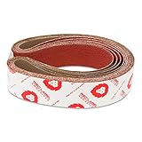 Red Label Abrasives 2 X 36 Inch Knife Sharpening Sanding Belts - Premium Ceramic - Coarse Grits - 6 Pack Assortment