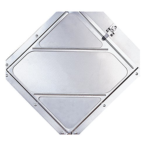 Labelmaster 80SM4CC97 Slidemaster Hazmat Placard Holder, 4 Clipped Corners, Anodized Aluminum