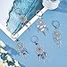 PH PandaHall 12pcs Dream Catcher Keychain, 3 Color Gemstone Crystal Key Chains Natural Chip Feather Key Chain Dreamcatcher Keyring Boho Lucky Decor for Valentine Car Bag Home Hanging Ornaments