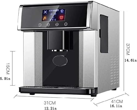 Countertop Ice Maker, 26 lb/24 Hour Ice Maker with LED Display, 3 Types of Bullet Ice Sizes, Clear Ice Maker & Refrigerated Cold Water Dispenser for Home, Kitchen, Office, Party, Camping, RV