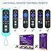 Remote for Roku TV & Cover for Roku Remote, 2-Pack Remotes Cover Compatible with TCL Roku/Onn Roku/Hisense Roku/Philips Roku TV Remote (Green & Blue)