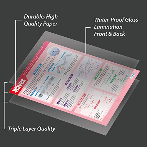 Daydream Education Waves | Science Posters | Laminated Gloss Paper Measuring 33” X 23.5” | Stem Charts For The Classroom | Education Charts #TOP2
